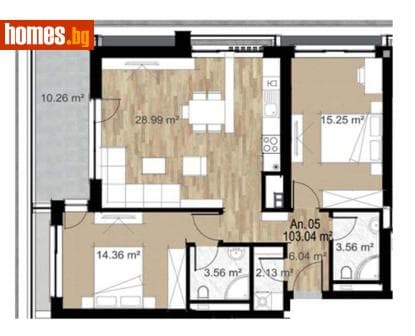 Тристаен, 125m²