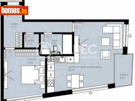 Двустаен, 97m²