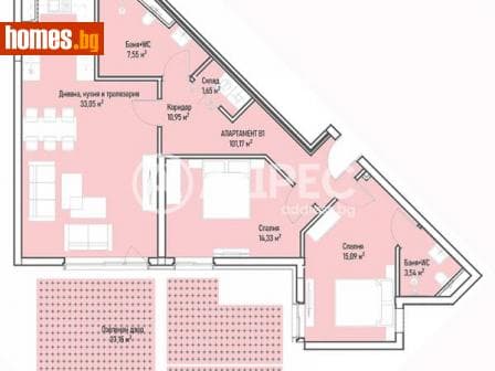 Тристаен, 126m²