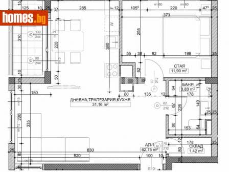 Двустаен, 85m²