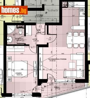 Двустаен, 78m²