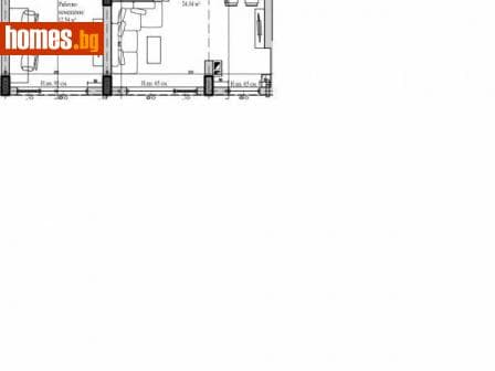 Двустаен, 55m²
