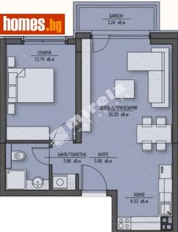 Двустаен, 79m²