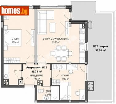 Тристаен, 103m²