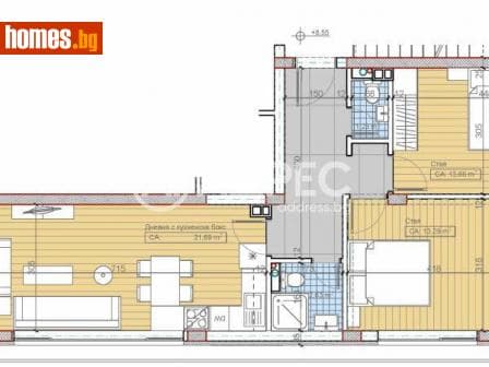 Тристаен, 96m²