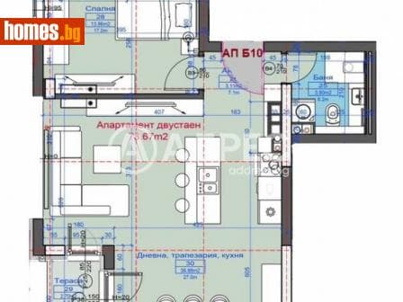Двустаен, 86m²