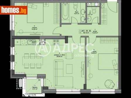 Тристаен, 114m²
