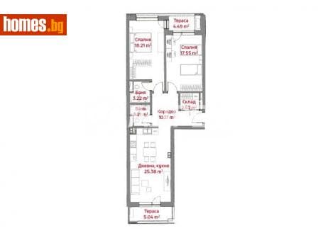 Тристаен, 129m²