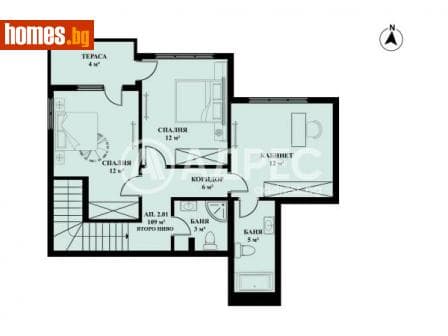 Многостаен, 121m²