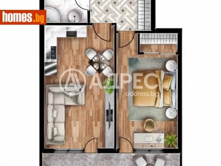 Двустаен, 70m²
