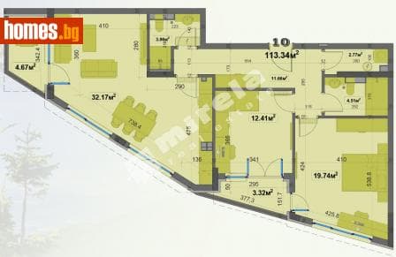 Тристаен, 129m²