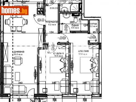Тристаен, 113m²