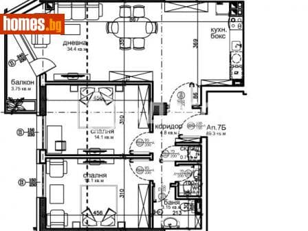 Тристаен, 100m²