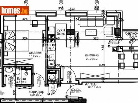Тристаен, 97m²