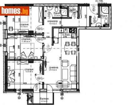 Многостаен, 116m²