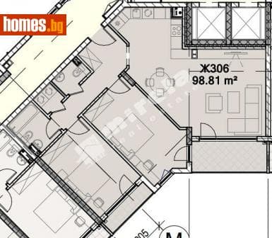 Тристаен, 117m²