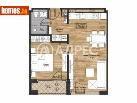 Двустаен, 82m²