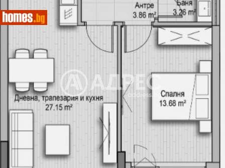 Двустаен, 76m²