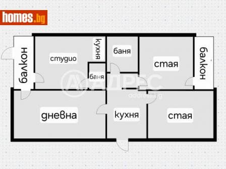 Многостаен, 90m²