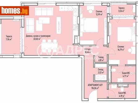 Тристаен, 143m²