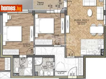 Тристаен, 101m²