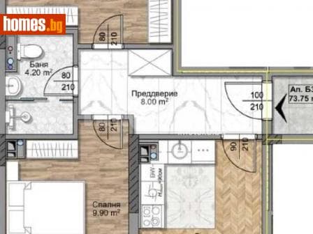 Тристаен, 90m²