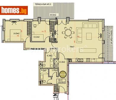 Тристаен, 143m²