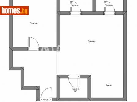 Двустаен, 81m²