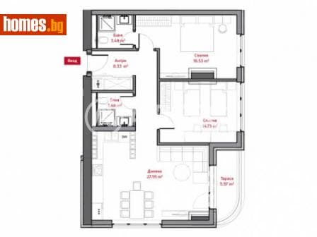 Тристаен, 115m²