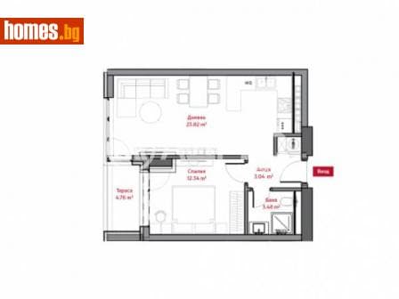 Двустаен, 68m²