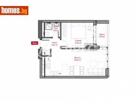 Двустаен, 68m²
