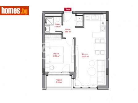 Двустаен, 67m²