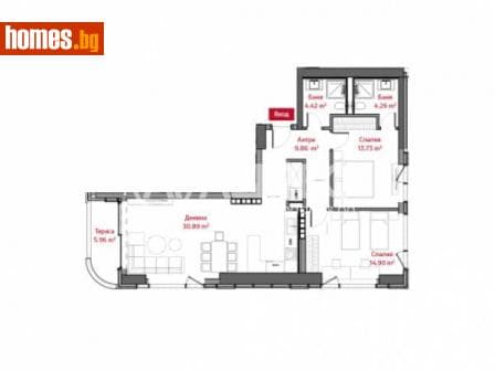 Тристаен, 123m²