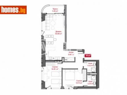 Тристаен, 123m²