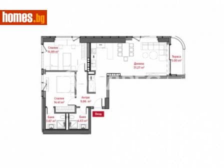 Тристаен, 123m²