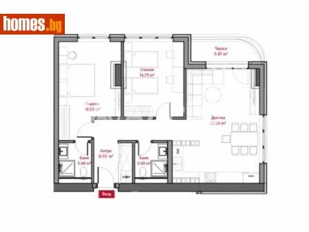 Тристаен, 115m²