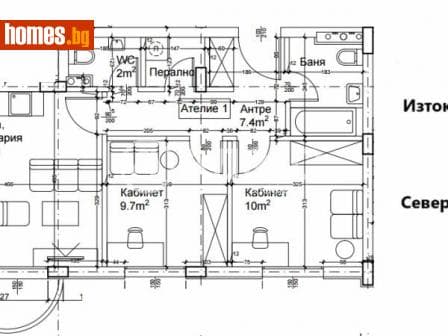 Тристаен, 82m²