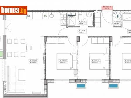 Многостаен, 127m²