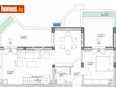 Тристаен, 153m²