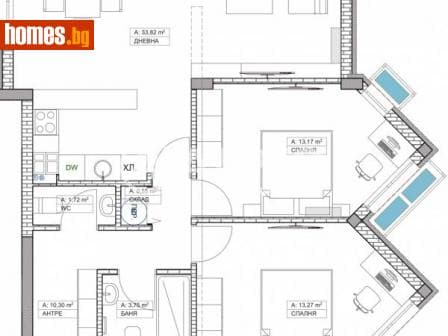 Тристаен, 108m²
