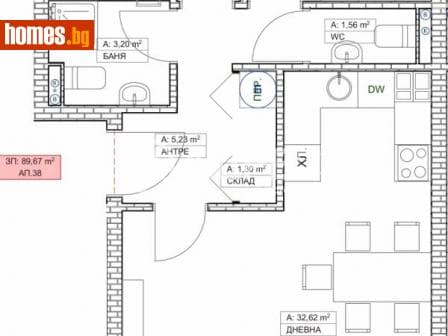 Тристаен, 101m²
