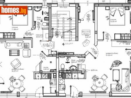 Двустаен, 86m²