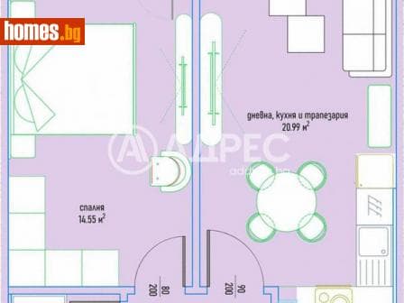 Двустаен, 96m²