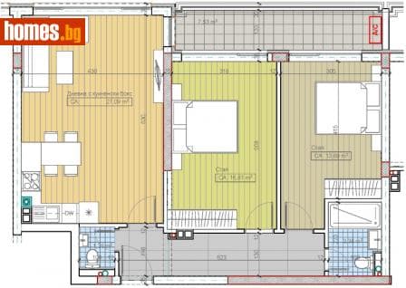 Тристаен, 107m²