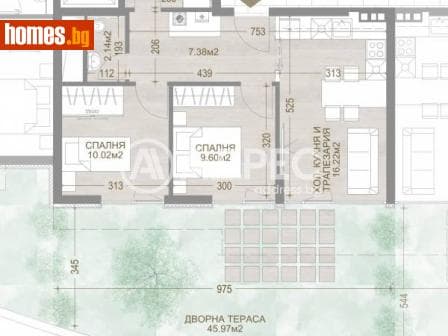 Тристаен, 116m²