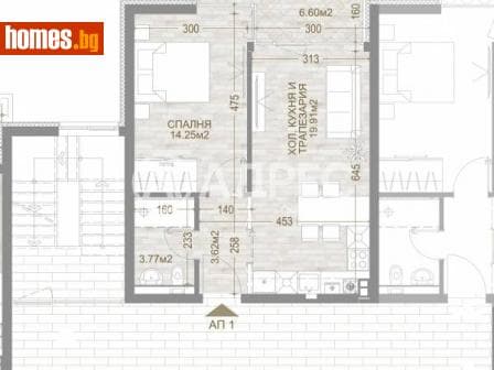 Двустаен, 65m²
