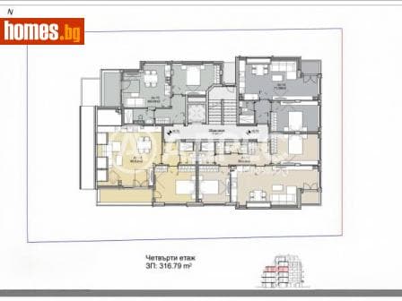 Двустаен, 71m²