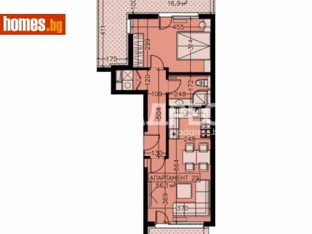 Двустаен, 94m²