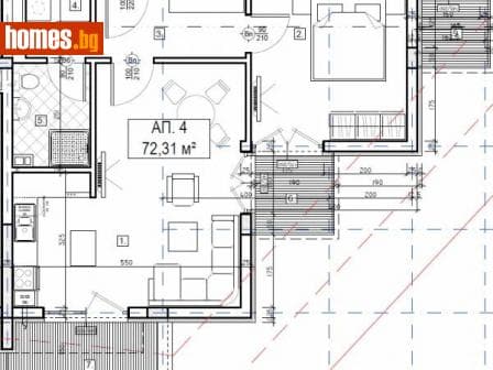 Двустаен, 84m²