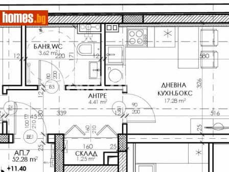 Двустаен, 78m²